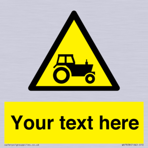 Custom warning farm machinery